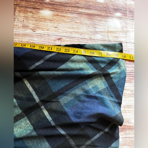 Northstyle Blue Green Plaid Midi Pocket Women's Dress 8 - Picture 13 of 14